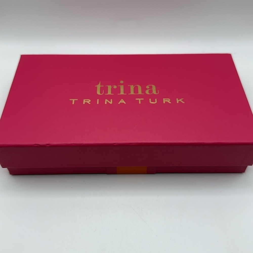 NWT Trina Turk Large Zip Around Croc Wallet - Picture 7 of 8